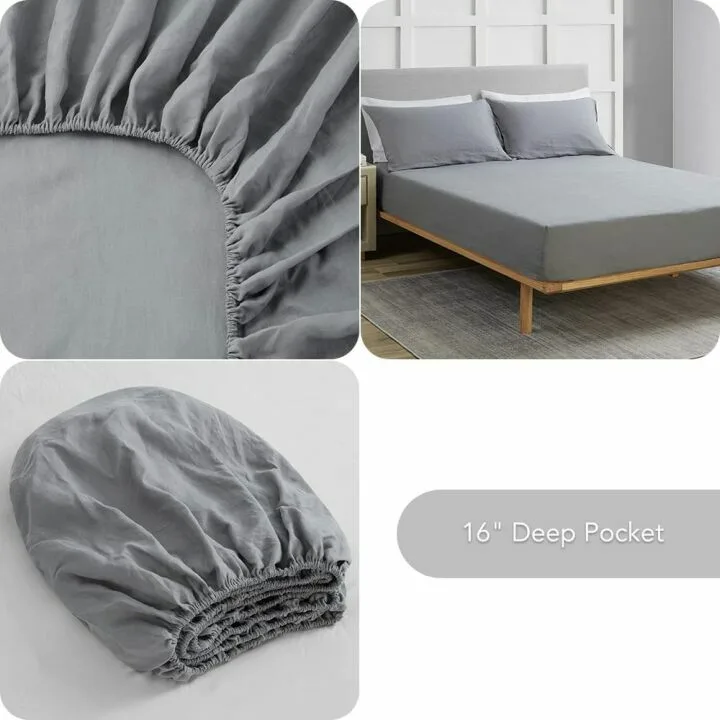 Pure Linen Sheets Set, 100% French Linen Quality