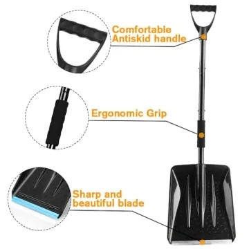Lightweight Portable Snow Shovel for Easy Winter Cleanup