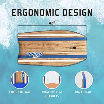 Thurso SURF Quill Bodyboard for All Skill Levels - 42 inches