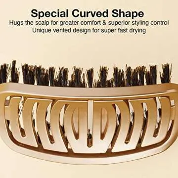 Olivia Garden NanoThermic Hair Brush for Smooth Styling