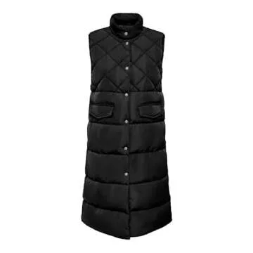 Tankaneo Women's Long Puffer Vest for Cozy Style