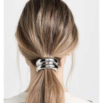 Stylish RPZL Women's Glossy Arch Pony Hair Cuff