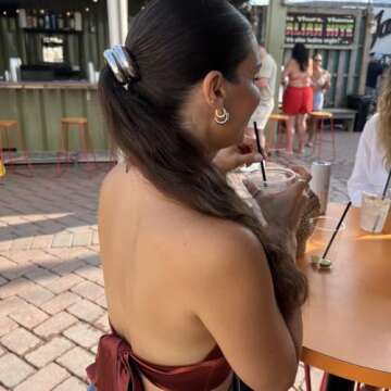 Stylish RPZL Women's Glossy Arch Pony Hair Cuff