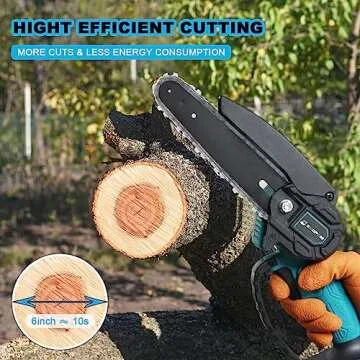Effortless Cutting with 6 Inch Mini Electric Chainsaw