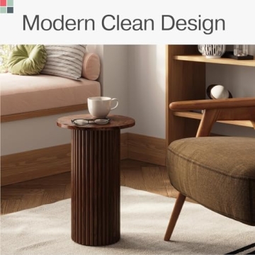 Stead Round Accent Side Table for Modern Home Decor