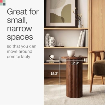 Stead Round Accent Side Table for Modern Home Decor