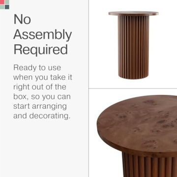 Stead Round Accent Side Table for Modern Home Decor