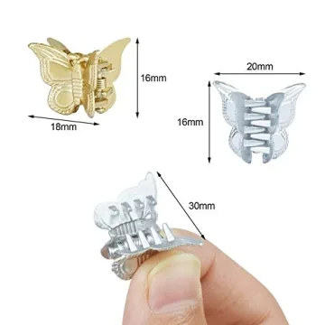 EAONE Butterfly Clips - 50 Pack - Stylish Hair Accessories