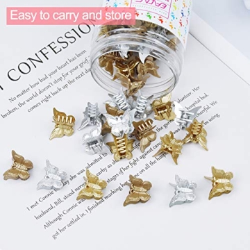 EAONE Butterfly Clips - 50 Pack - Stylish Hair Accessories