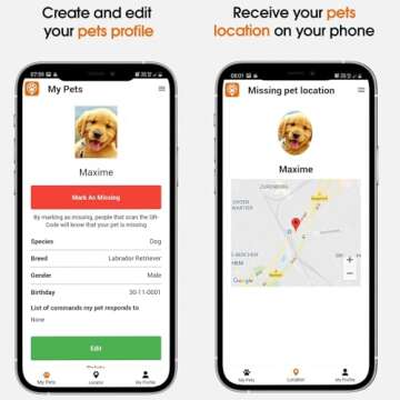 Gotcha Smart Pet ID Tag for Pets, Easily Attaches to Dog & Cat Collars and Harnesses, Contains Personalized Pet Contact Information for Quick Identification by Max & Molly
