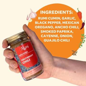 Rumi Spice - Southwest Chili Spice Blend (2.5 oz) | Healthy Mexican Seasoning Tex Mex blend Great fo...