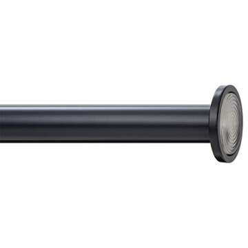 Ivilon Black Tension Curtain Rod 36 to 54 Inches