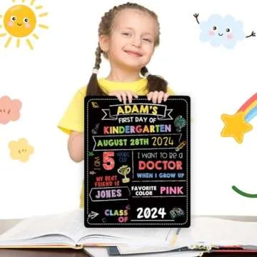 First and Last Day of School Chalkboard Photo Prop