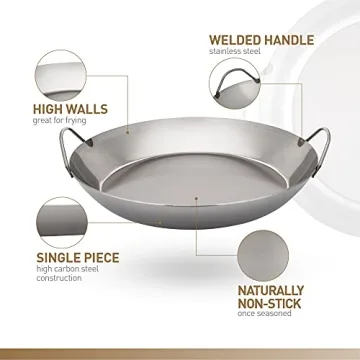 Matfer Bourgeat Carbon Steel Paella Pan for All Kitchens