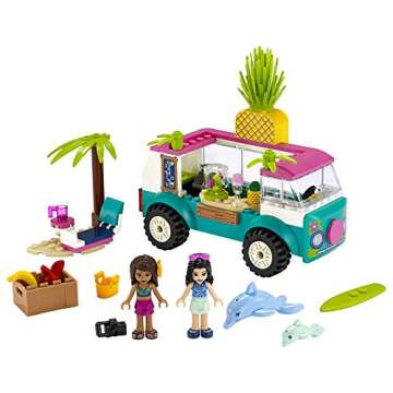 LEGO Friends Juice Truck Truck 41397 Building Kit; Kids Food Truck Featuring Friends Emma Mini-Doll ...