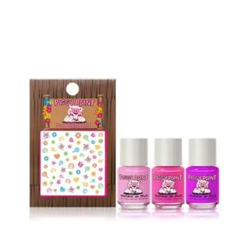 Piggy Paint | 100% Non-Toxic Girls Nail Polish | Safe, Cruelty-free, Vegan, & Low Odor for Kids | Ra...
