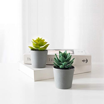 Mini Realistic Artificial Succulents Set for Home Office Decor