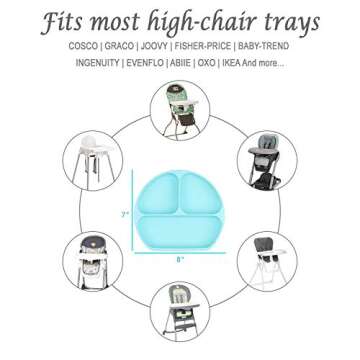 Silicone Suction Plates for Babies - BPA Free & Convenient