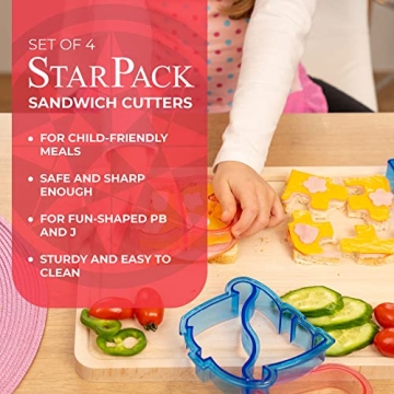StarPack Kids Sandwich Cutters - Fun Shapes for Lunch