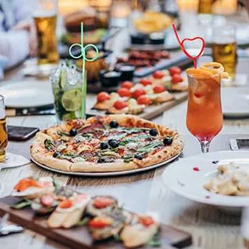 Crazy Straws 24 Pcs Reusable Drinking Straws for Parties