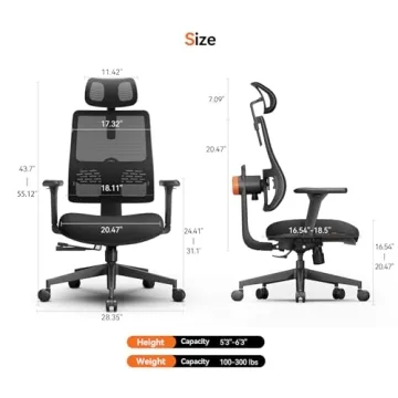 Newtral Ergonomic Chair with Adaptive Lumbar Support