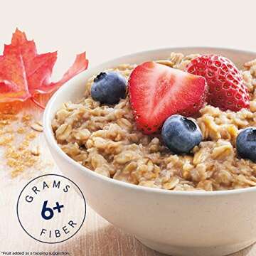Quaker Instant Oatmeal - High Fiber 32 Pack Variety with Delicious Flavors