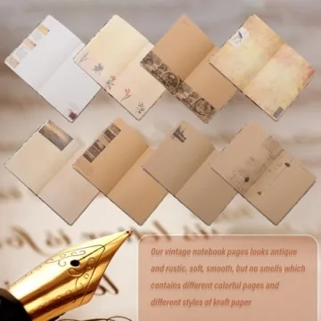 Vintage Junk Journal Notebook for Creative Writing and Scrapbooking