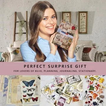 Vintage Junk Journal Notebook for Creative Writing and Scrapbooking