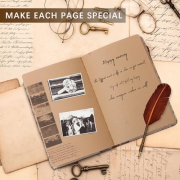 Vintage Junk Journal Notebook for Creative Writing and Scrapbooking