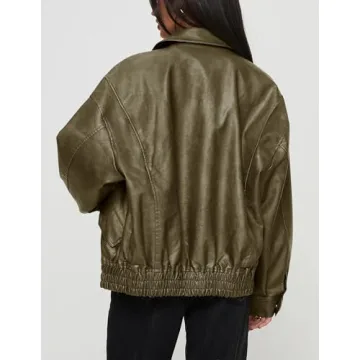 PRETTYGARDEN Faux Leather Jacket for Trendy Winter Wardrobe