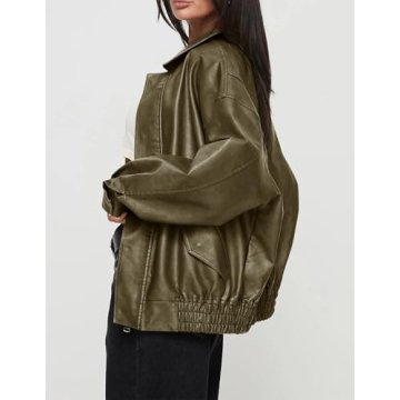 PRETTYGARDEN Faux Leather Jacket for Trendy Winter Wardrobe