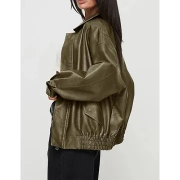 PRETTYGARDEN Faux Leather Jacket for Trendy Winter Wardrobe