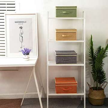 DOMEraax Fabric Storage Bins Set - Stylish Compact Storage