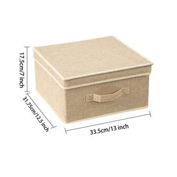 DOMEraax Fabric Storage Bins Set - Stylish Compact Storage