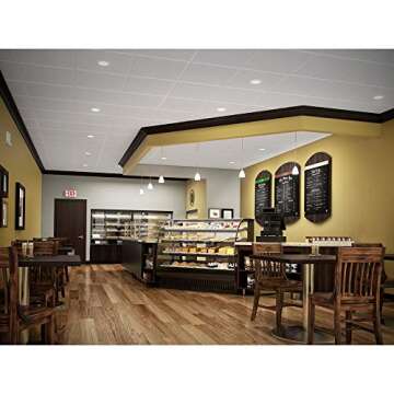 HALO RL Series 5/6 inch Recessed LED Light – Retrofit Ceiling & Shower Downlight, Baffle White Trim, Selectable CCT (2700K-5000K), 600 Lumens