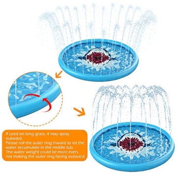 Jasonwell Splash Pad for Kids - Fun Outdoor Water Play