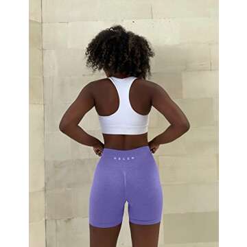 CELER Women's High Waisted Workout Shorts - Scrunch Design