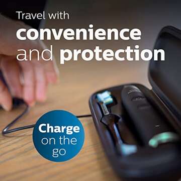 Philips Sonicare DiamondClean Smart 9500 Rechargeable Electric Power Toothbrush, Black, HX9924/11