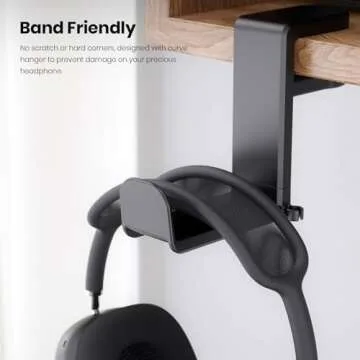 Rotating Headphone Stand - EURPMASK Clamp-on Holder