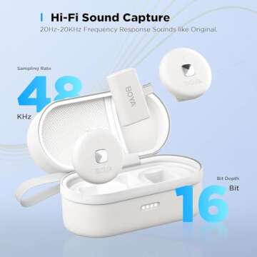 BOYA Wireless Lavalier Microphone for iPhone and Android