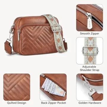 BOSTANTEN Vegan Leather Crossbody Bag for Women - Chic Style