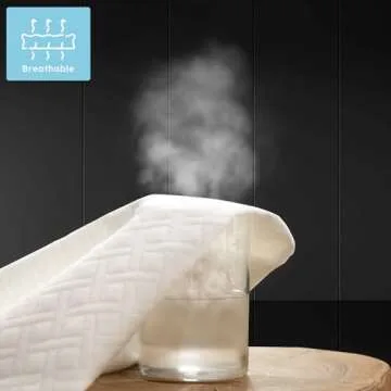 Cozymaker TwinXL Size 100% Waterproof Mattress Protector, Cooling Mattress Cover Fitted 8-21" Deep Pocket, 3D Air Fabric Soft Breathable Bed Mattress Pad Cover Noiseless Washable