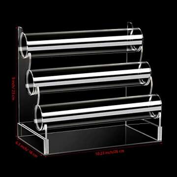 Clear Acrylic Bracelet Holder with 3 Tier Racks, Jewelry Organizer Stand and Display Jewelry Organiz...
