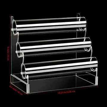 Clear Acrylic Bracelet Holder with 3 Tier Racks, Jewelry Organizer Stand and Display Jewelry Organiz...
