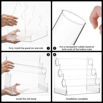 Clear Acrylic Bracelet Holder with 3 Tier Racks, Jewelry Organizer Stand and Display Jewelry Organizer for Wrist Watch