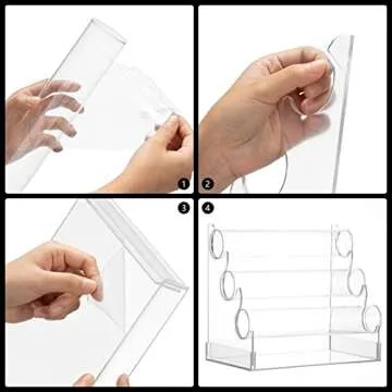 Clear Acrylic Bracelet Holder with 3 Tier Racks, Jewelry Organizer Stand and Display Jewelry Organizer for Wrist Watch