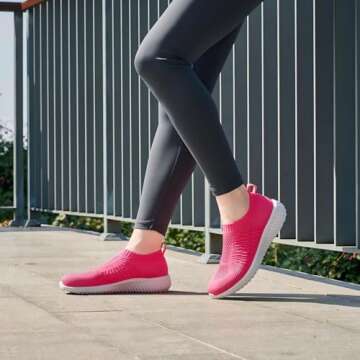 TIOSEBON Women's Athletic Mesh Walking Shoes for Comfort