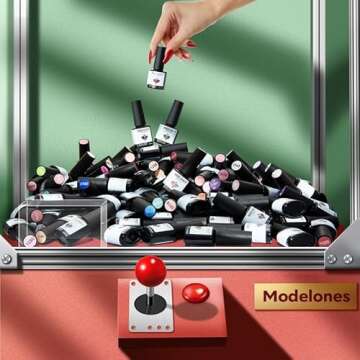 modelones 40 PCS Gel Nail Polish Set, 36 Colors Fall Winter White Nude Brown Black Gel Polish Kit Re...