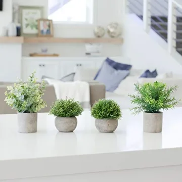 GreenCallow Mini Fake Plants Set for Home Decor