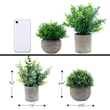 GreenCallow Mini Fake Plants Set for Home Decor